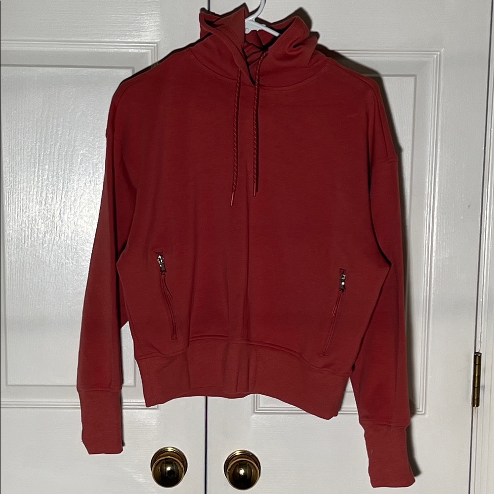 Old Navy Red/Rust Hoodie Sweatshirt